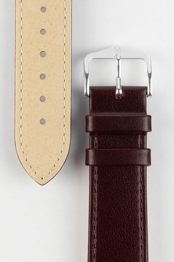 HIRSCH Osiris Calf Leather Strap Brown 20mm Silver Buckle | 03475010-20-SB