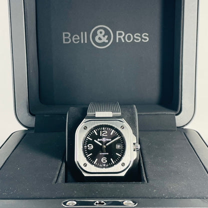BELL + ROSS Black Steel BR 05 (BR05A-BL-ST/SRB)