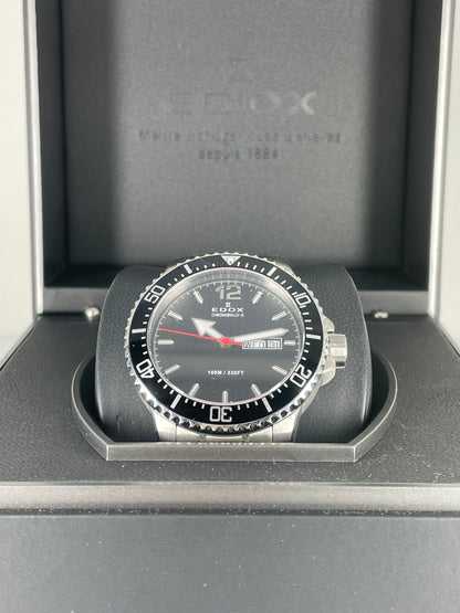 EDOX Chronorally-S Stailess Steel Black Dial (84300 3M NBN)