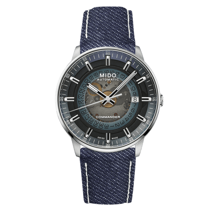 MIDO Commander Gradient Blue Canvas | M021.407.18.411.00
