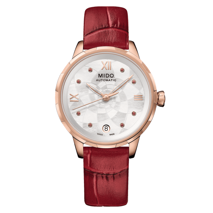 MIDO Rainflower Mother Of Pearl and 8 Genuine Rubis | M043.207.36.118.00
