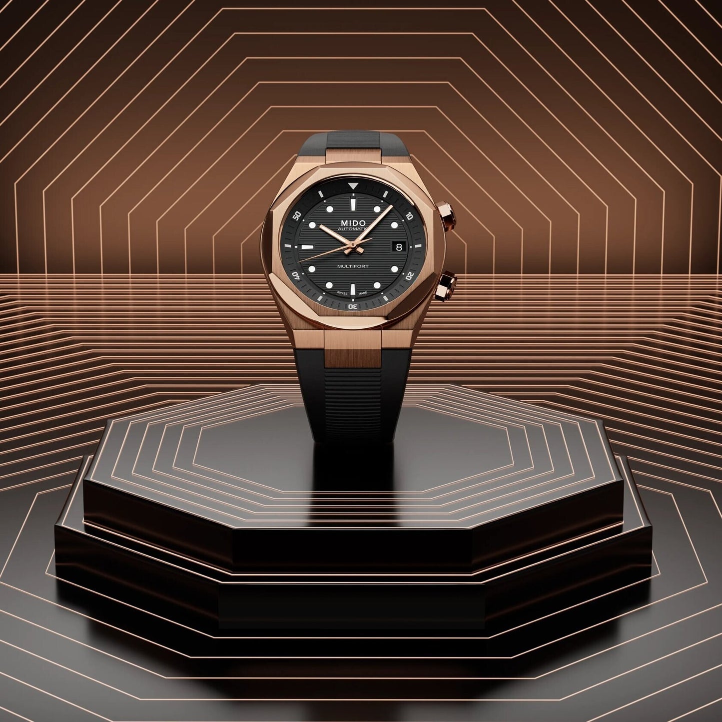 MIDO Multifort 8 Two Crowns | M047.507.37.051.00