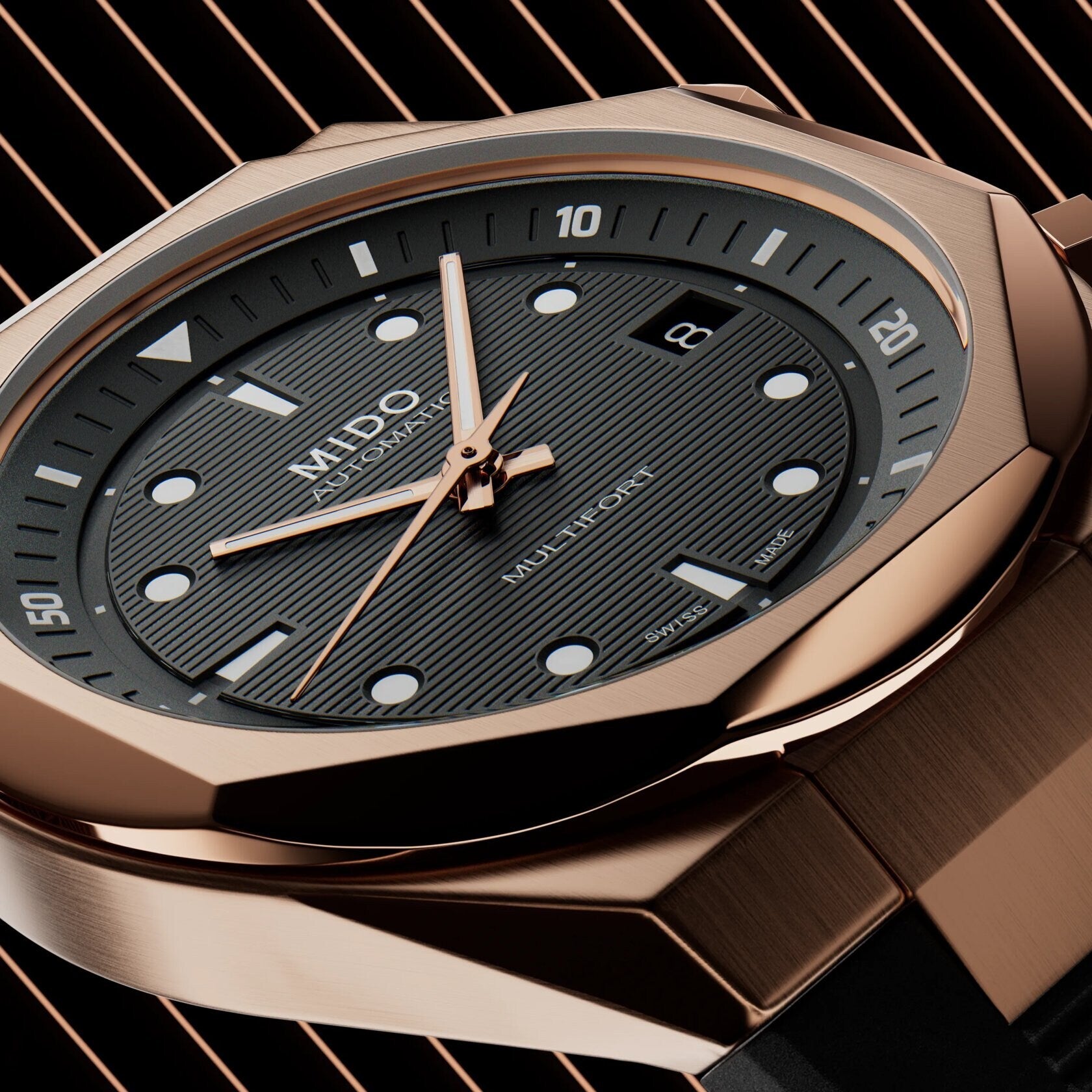 MIDO Multifort 8 Two Crowns | M047.507.37.051.00 – Bezel House