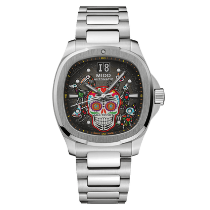 MIDO Multifort TV Big Date Alebrijes Special Edition M049.526.11.081.02 front