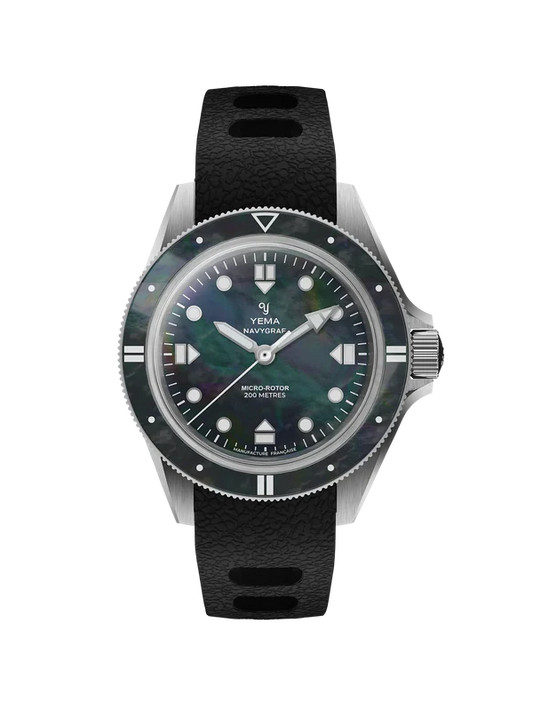 YEMA Navygraf Pearl CMM.20 FKM Rubber Strap 39mm | 22.25.20.66.SN.U6