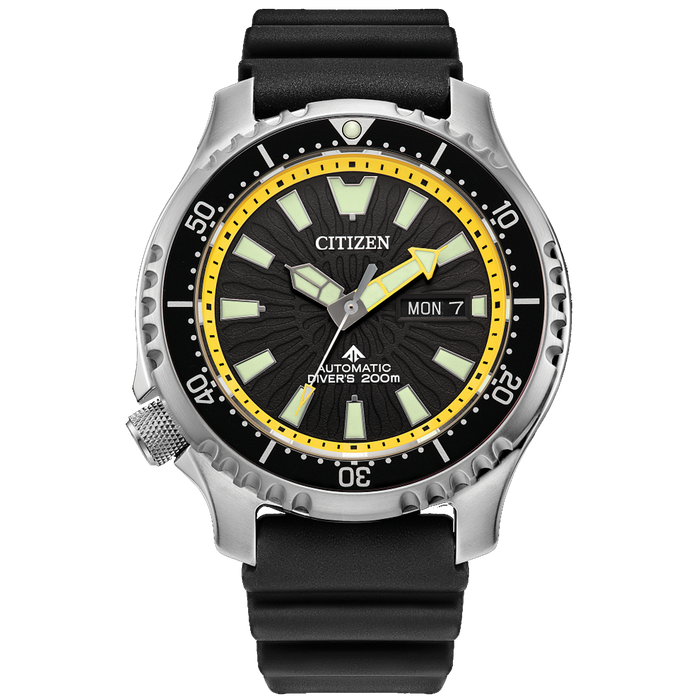 CITIZEN Automatic Promaster Dive 'Fugu' Black Yellow | NY0130-08E