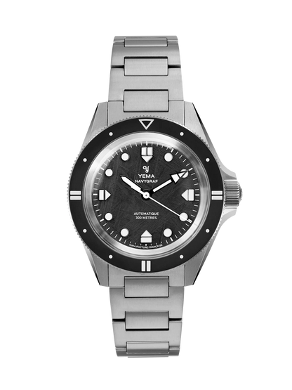 YEMA Navygraf Meteorite CMM.10 Limited Edition Black Dial 39mm