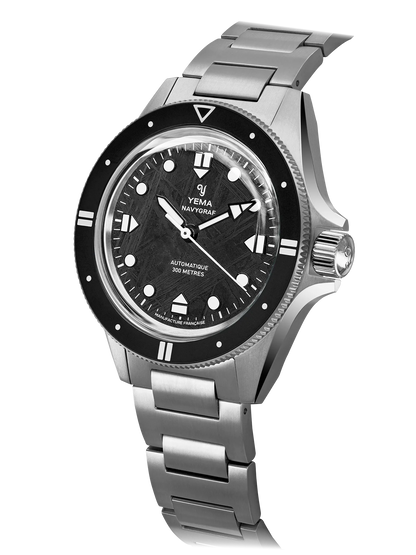 YEMA Navygraf Meteorite CMM.10 Limited Edition Black Dial 39mm