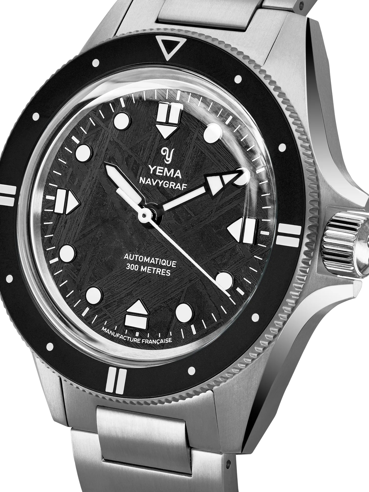 YEMA Navygraf Meteorite CMM.10 Limited Edition Black Dial 39mm