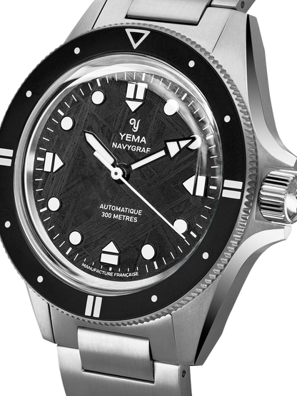 YEMA Navygraf Meteorite CMM.10 Limited Edition Black Dial 39mm
