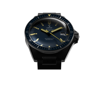 YEMA Navygraf Heritage Iconic Dial Rubber Strap 39mm | YNAV25-GTP