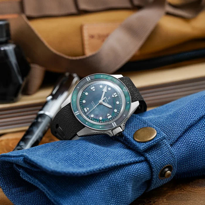 YEMA Navygraf Pearl CMM.20 FKM Rubber Strap 39mm | 22.25.20.66.SN.U6