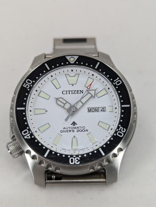 Citizen Promaster Dive Automatic Fugu White 2 Tone Bracelet (NY0150-51A)