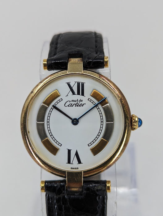 Vintage Cartier Paris Vermeil Quartz Argent 925