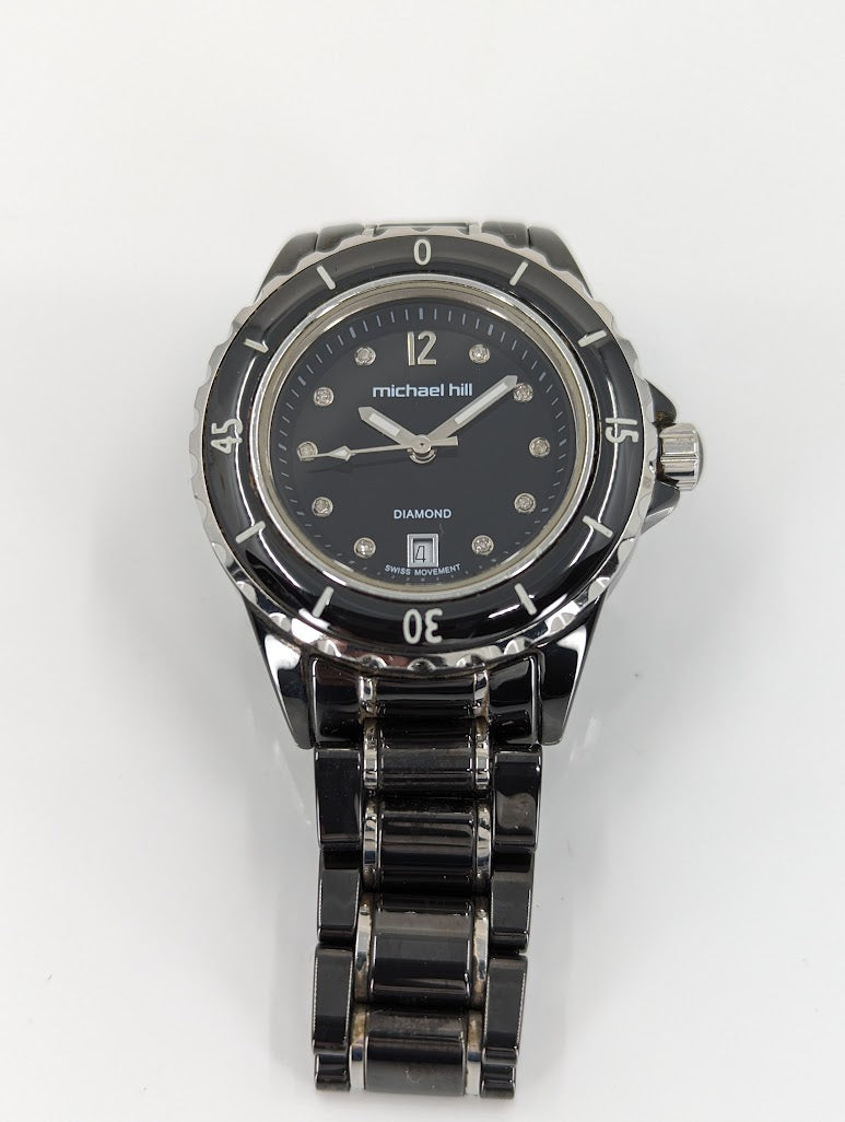 MICHAEL HILL Ladies Watch Diamond Swiss Movement