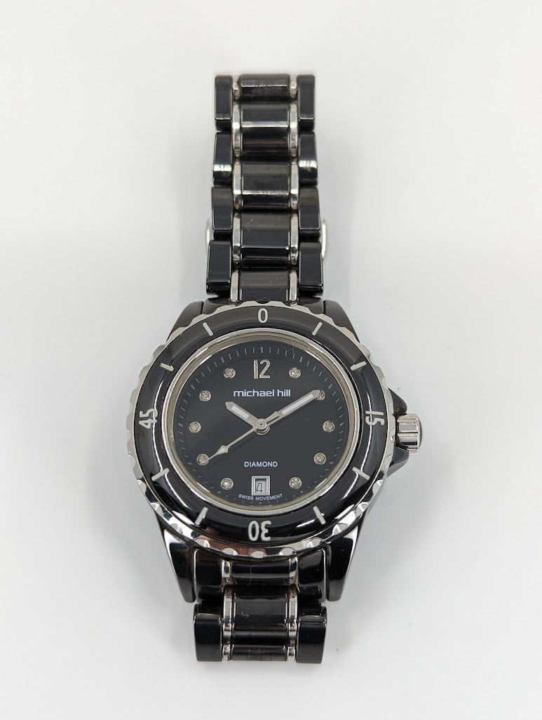 MICHAEL HILL Ladies Watch Diamond Swiss Movement