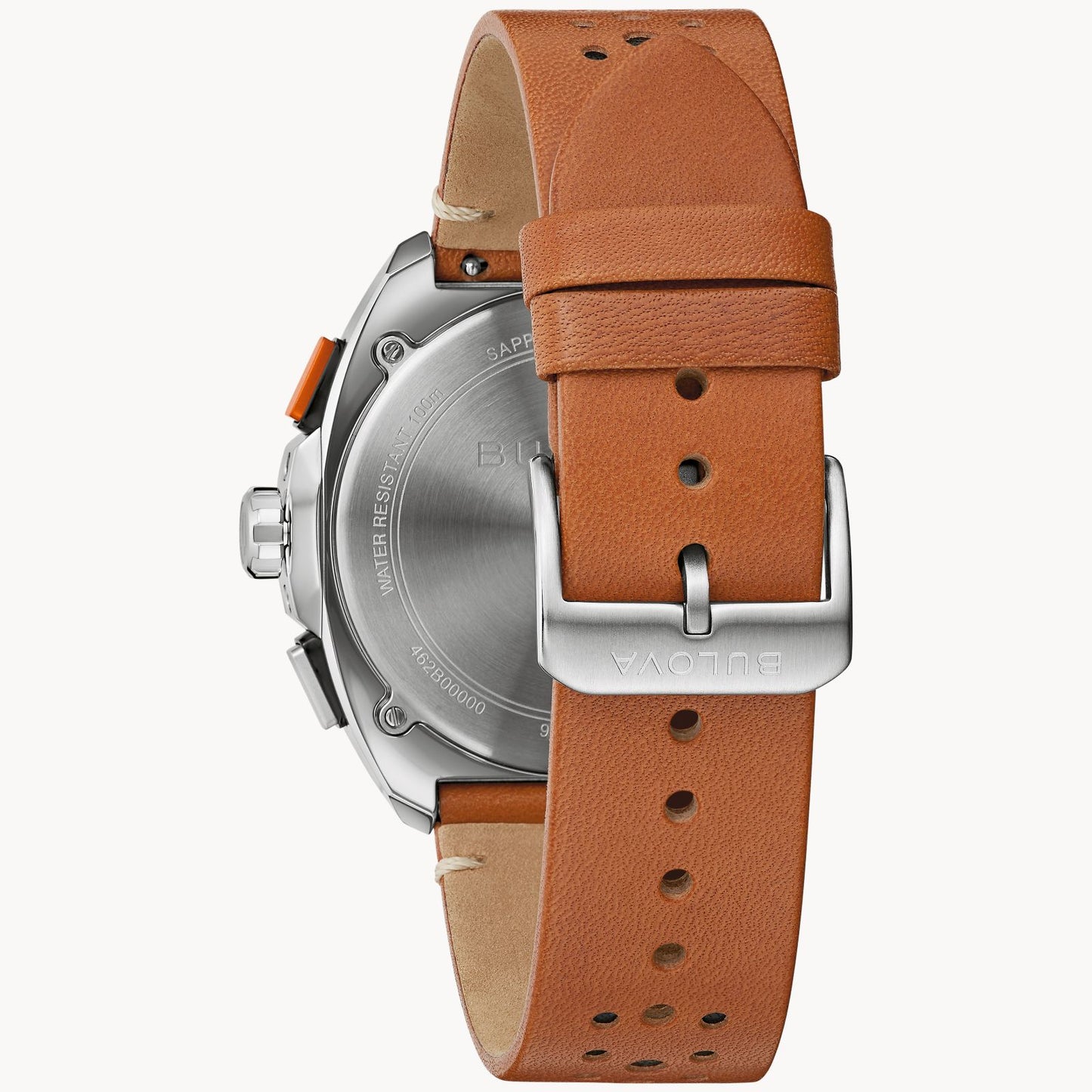 BULOVA Racer Chronograph Black Dial Brown Leather | 98B427