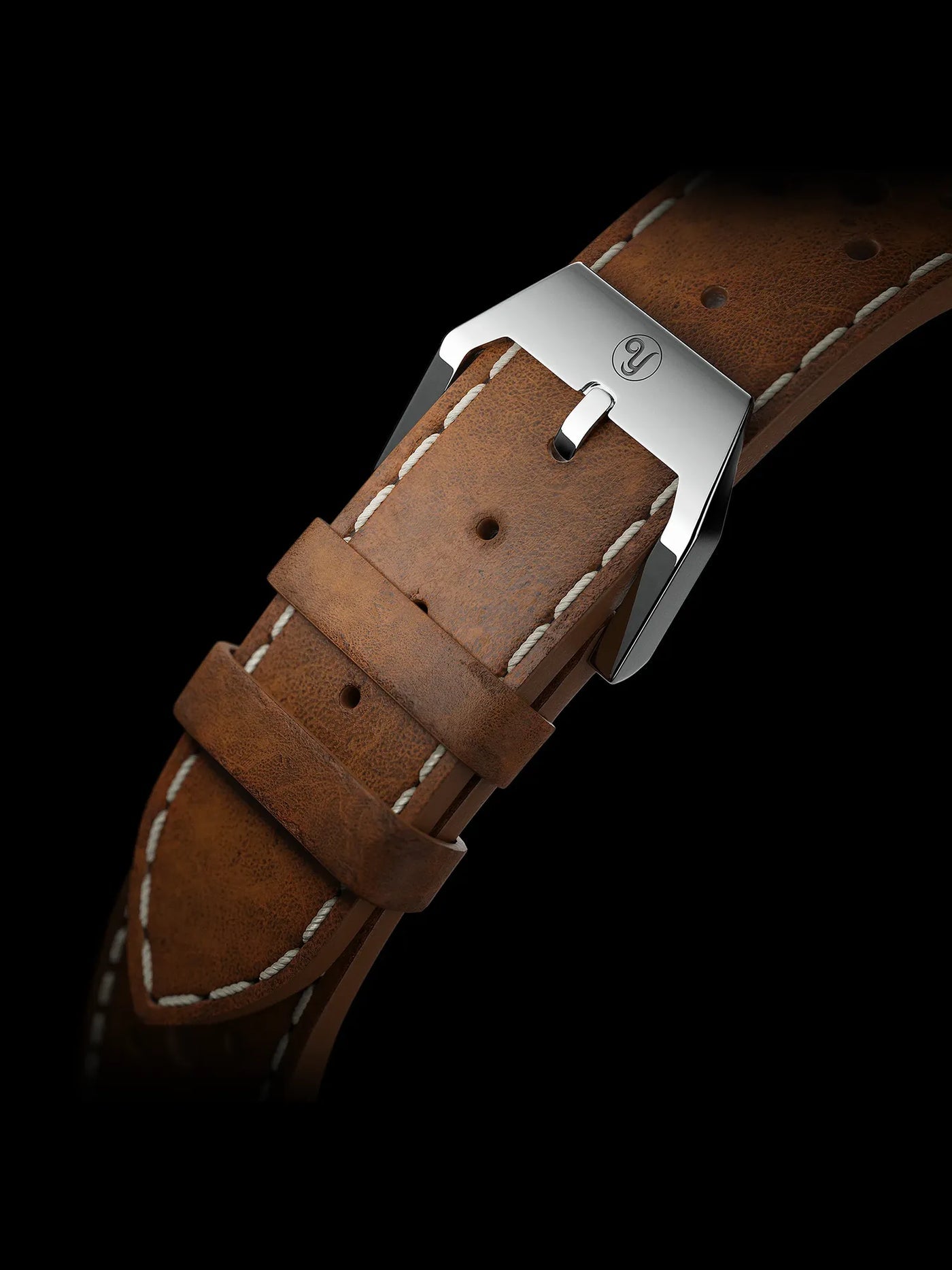YEMA Brown Leather Strap 20mm | SYU34-20-SS