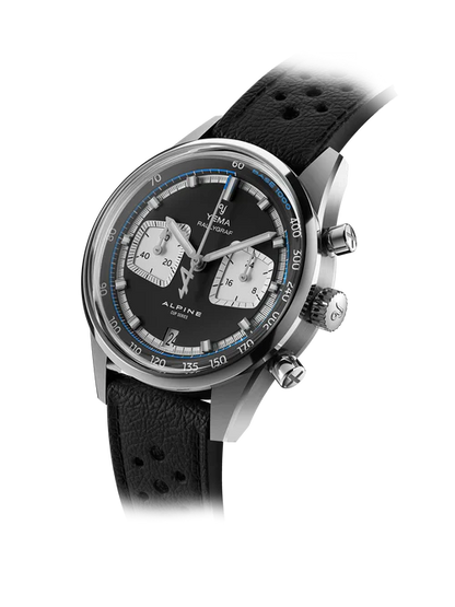 YEMA Rallygraf Alpine Cup Series Rally Leather Strap 39mm | YMHF1589ALP-AA31