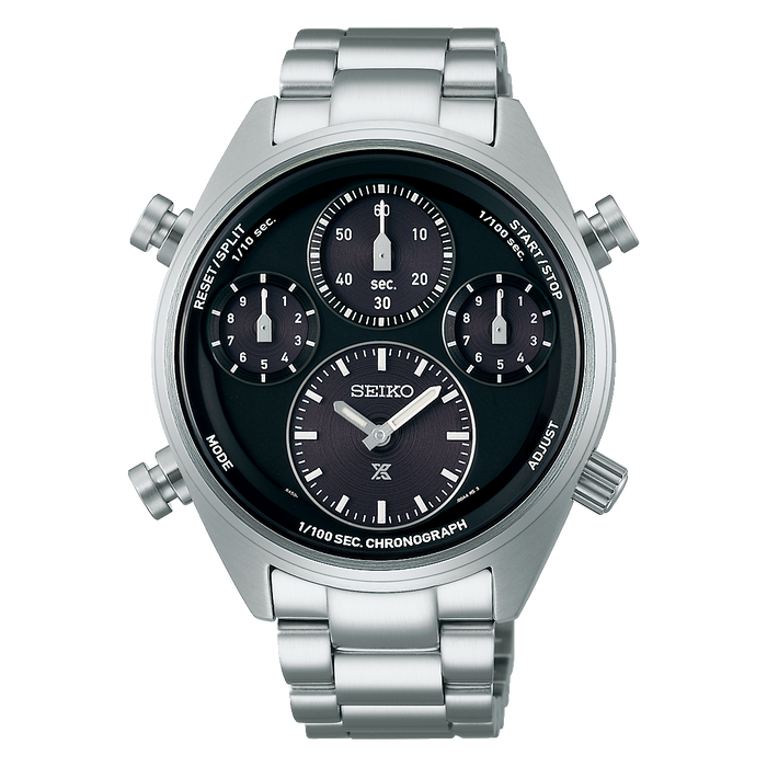 SEIKO Prospex Speedtimer 1/100 Sec Solar Chronograph Grey | SFJ003P1