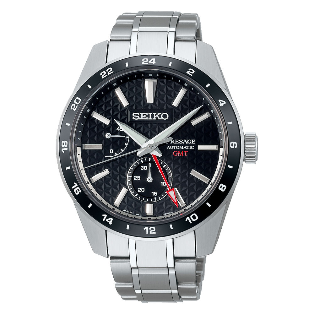 SEIKO Presage Sharp Edged Series GMT Black | SPB221