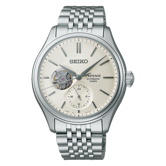 SEIKO Presage Classic Open Heart Series Silver | SPB469