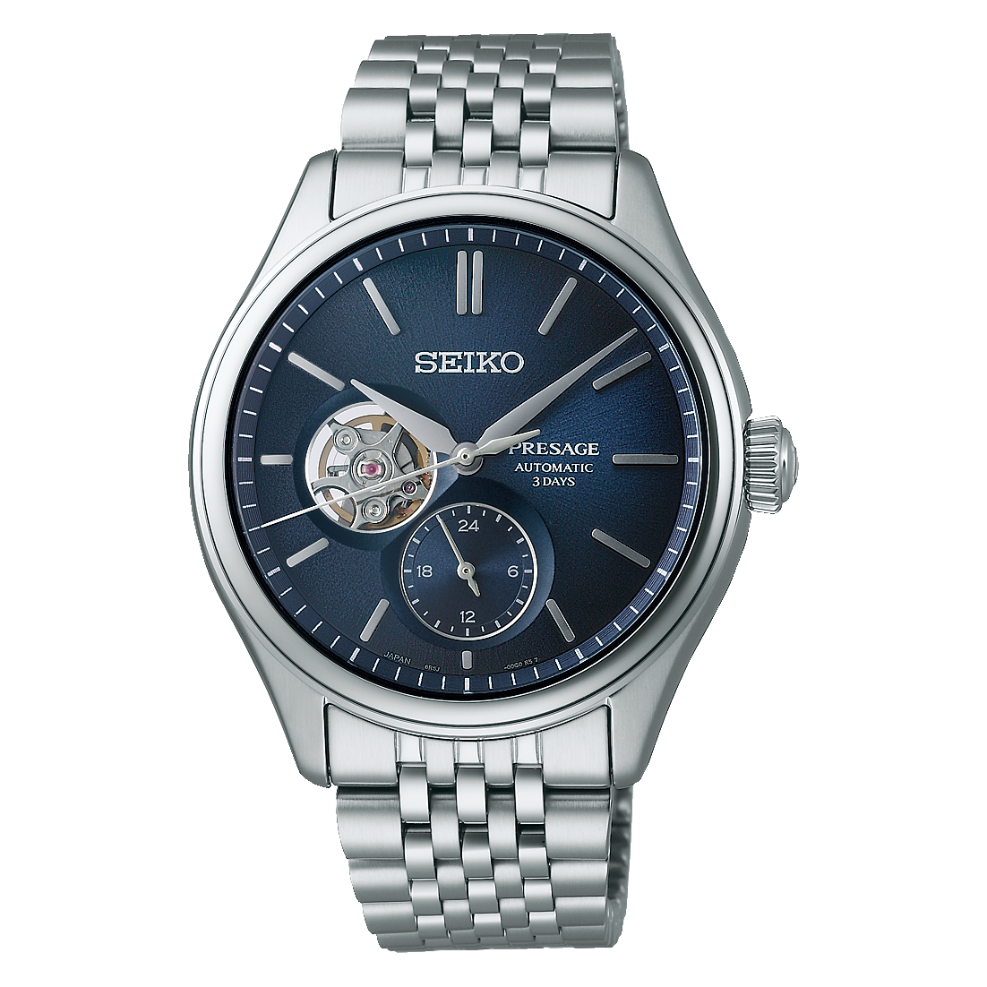 SEIKO Presage Classic Series Open Heart in Ai-iro Japanese Blue Automatic | SPB527