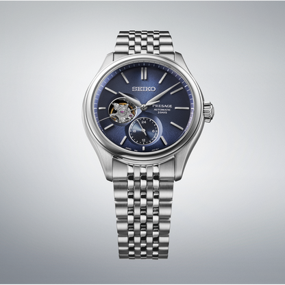 SEIKO Presage Classic Series Open Heart in Ai-iro Japanese Blue Automatic | SPB527