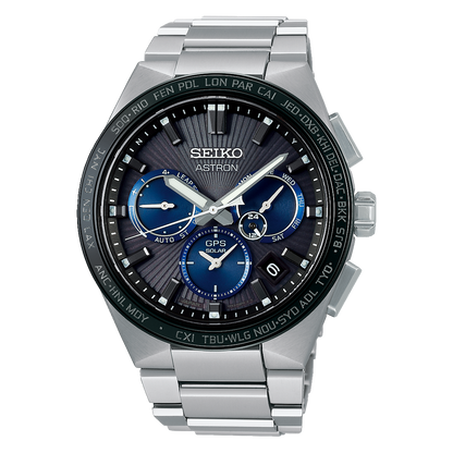 SEIKO Astron Titanium Chronograph Black Dial 43mm | SSH119