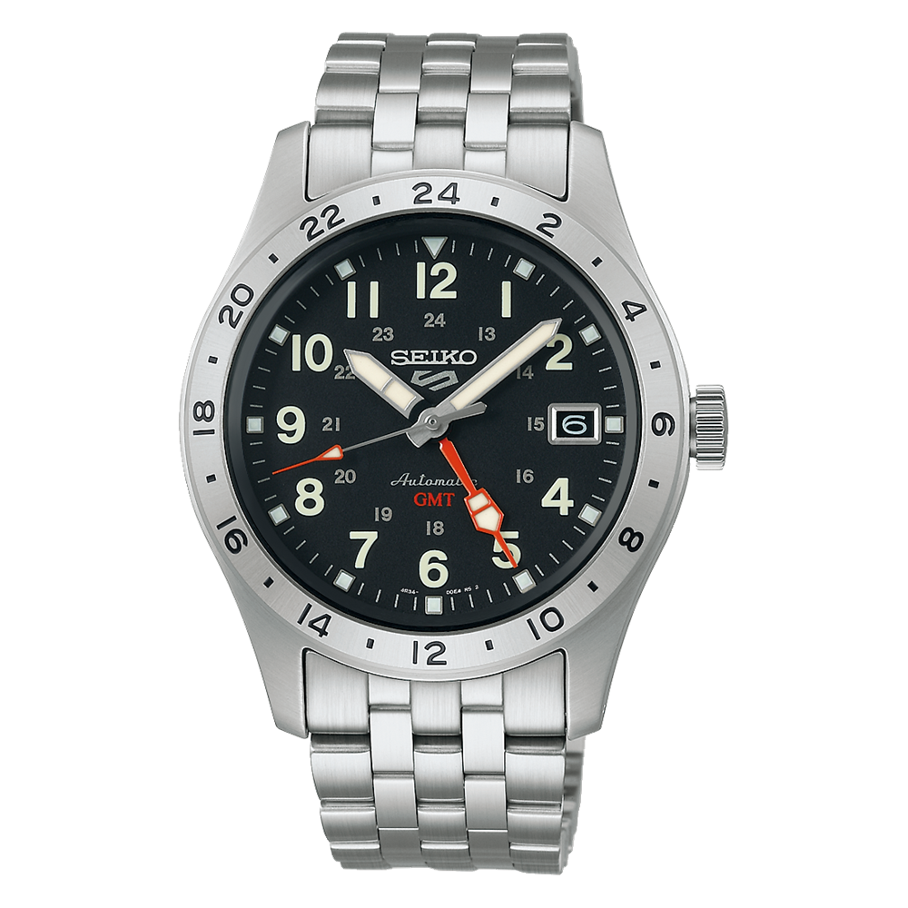 SEIKO 5 Sports Field GMT Black Stainless Steel | SSK023K1