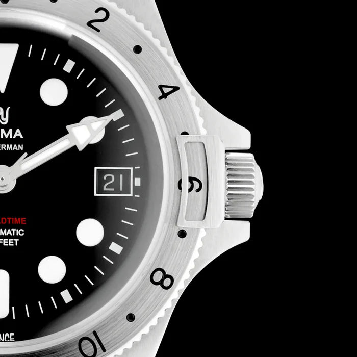 YEMA Superman Worldtime GMT Steel 39mm | YGMT21A39-AMS