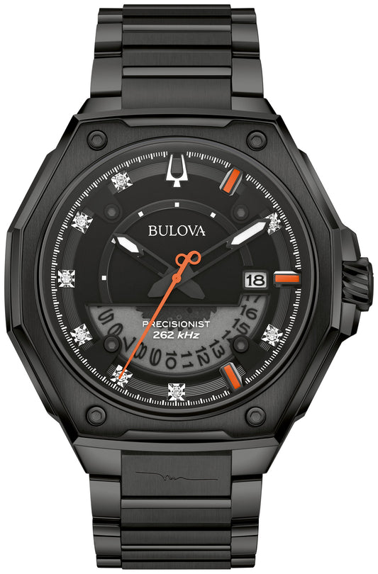 BULOVA Precisionist Marc Anthony Series X Black Diamond Accent with Tonneau Dial | 98D183