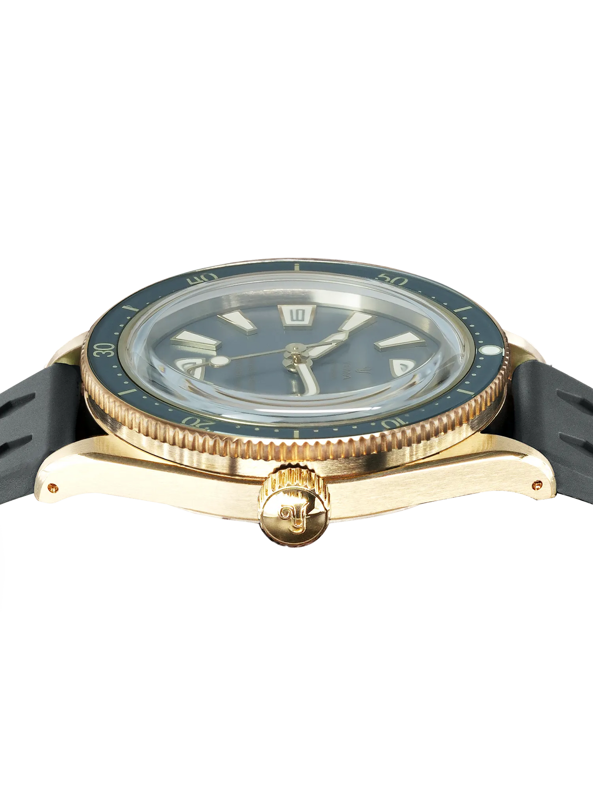 YEMA Skin Diver Slim Bronze CMM.20 Limited Edition Leather Strap 39mm