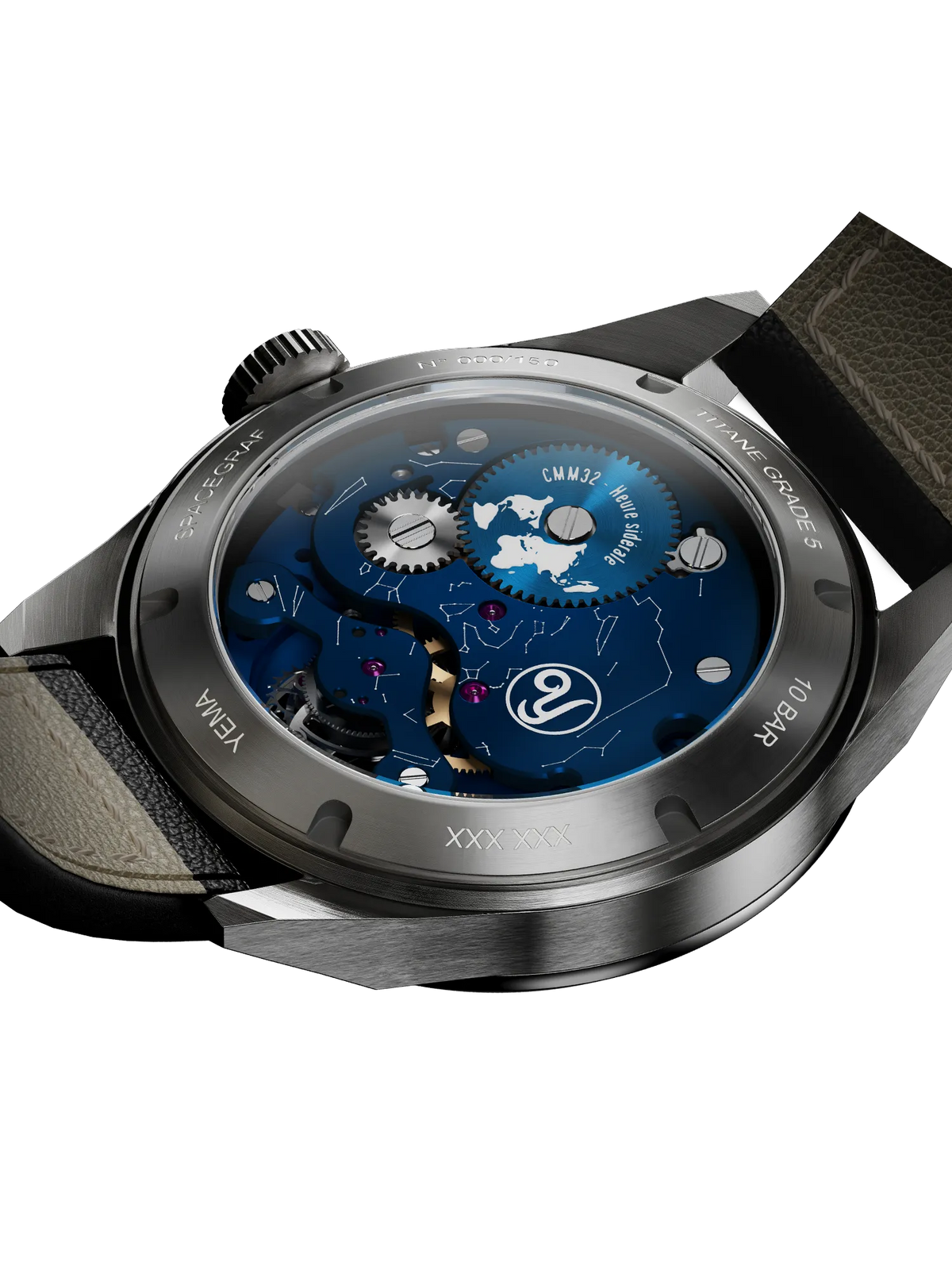 YEMA Spacegraf Heure Sidérale Tourbillon Volant Limited Edition caseback