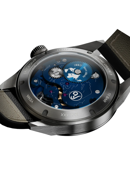 YEMA Spacegraf Heure Sidérale Tourbillon Volant Limited Edition caseback