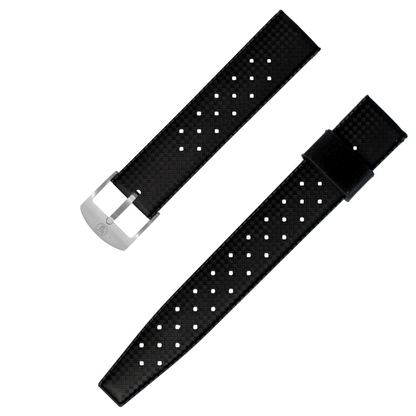 YEMA Black Tropic Dive Strap 19mm | SYSUP-TP19-SS