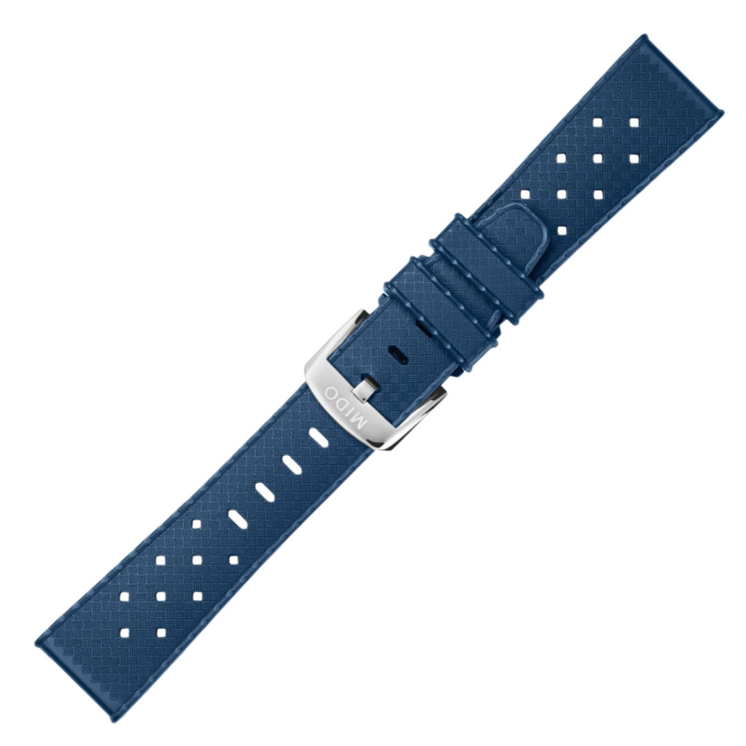 MIDO Ocean Star Captain Blue Rubber Strap OEM 21mm | M603018640