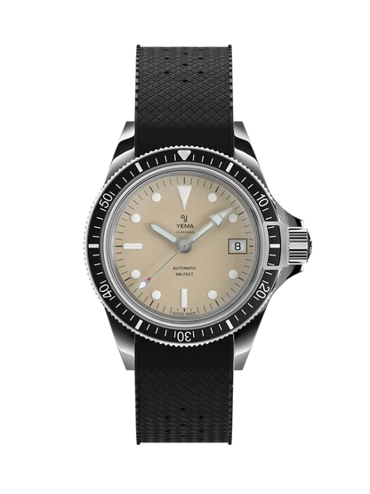 YEMA Superman Heritage FKM Rubber Integrated Strap 41mm | YSUP25A41-ERBIS