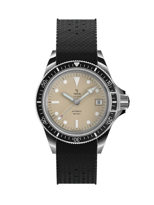 YEMA Superman Heritage FKM Rubber Integrated Strap 41mm | YSUP25A41-ERBIS