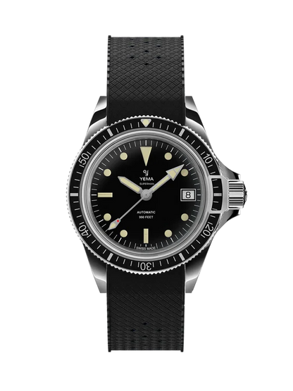 YEMA Superman Heritage FKM Rubber integrated Strap 41mm | YSUP25A41-ARBIS