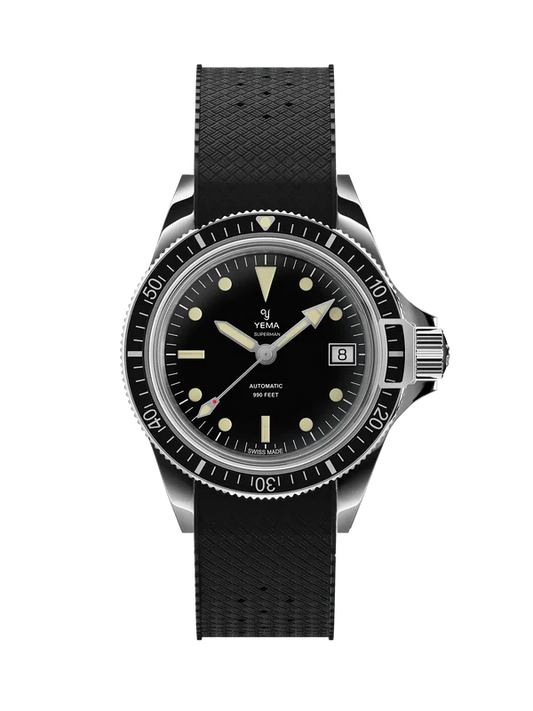 YEMA Superman Heritage FKM Rubber integrated Strap 41mm | YSUP25A41-ARBIS
