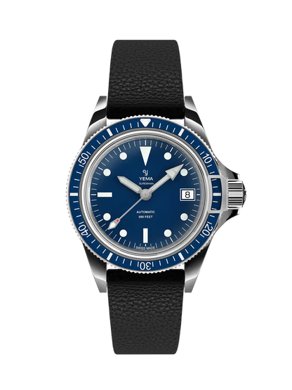 YEMA Superman Heritage  Leather Strap 41mm | YSUP25B41-G90S