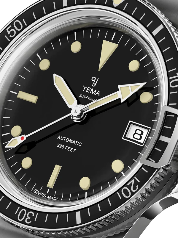 YEMA Superman Heritage FKM Rubber integrated Strap 41mm | YSUP25A41-ARBIS