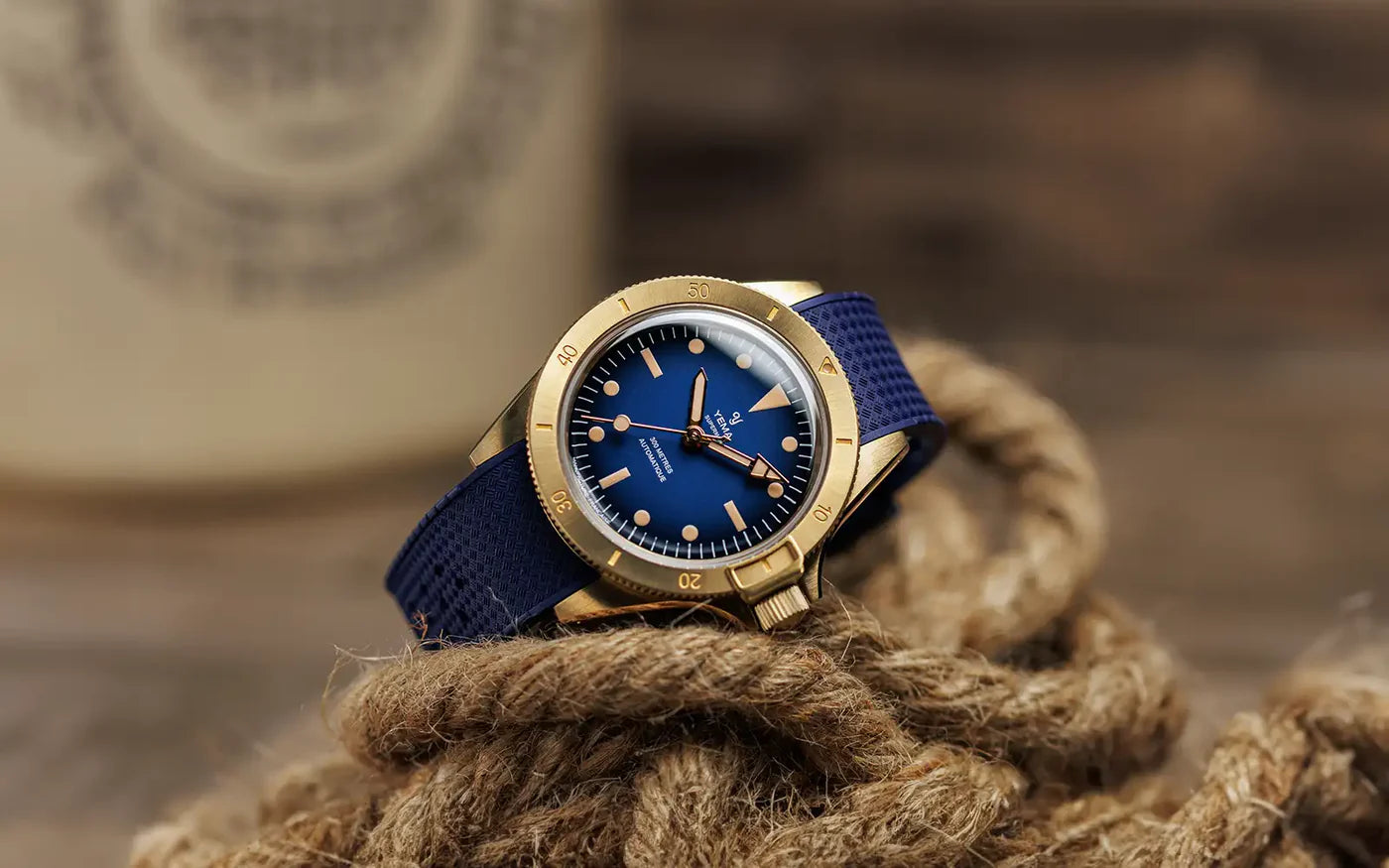 YEMA Superman Bronze CMM.10 Blue Limited Edition 41mm | 11.13.35.ZE.U5