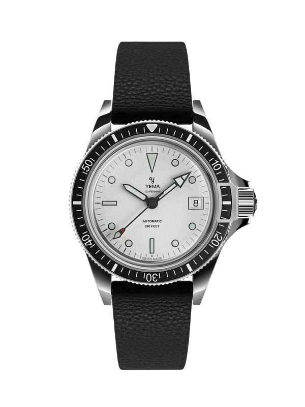 YEMA Superman Heritage Leather Strap 39mm | YSUP25A39-B90S