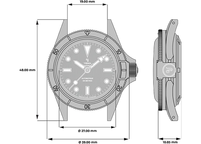 YEMA Superman Bronze CMM.10 Limited Edition 39mm | 13.25.10.35.ZNL.U5