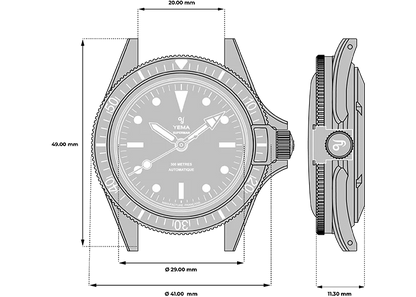 YEMA Superman Steel CMM.10 Black 41mm | 11.13.66.SE.U6