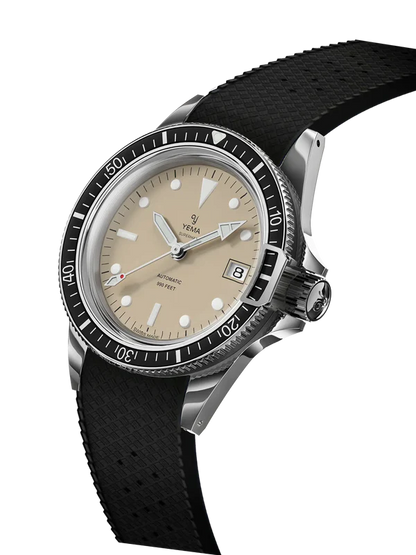 YEMA Superman Heritage FKM Rubber Integrated Strap 41mm | YSUP25A41-ERBIS