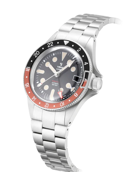 YEMA Superman Worldtime GMT Coke 41mm | YGMT21B41-CMS
