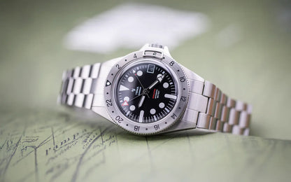 YEMA Superman Worldtime GMT Steel 41mm | YGMT21A41-AMS